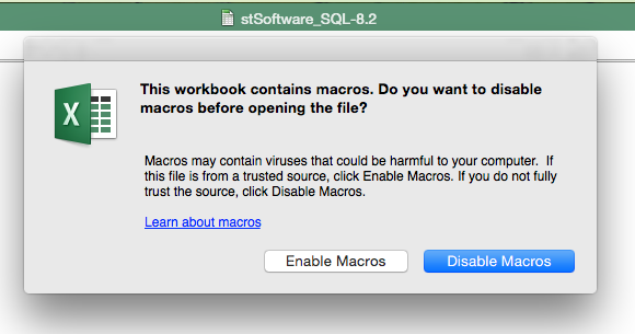 Enable Macros