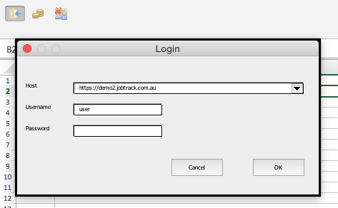 Login form